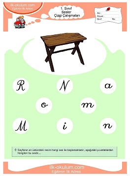 Çocuklar İçin M Sesi Çalışma Sayfaları 